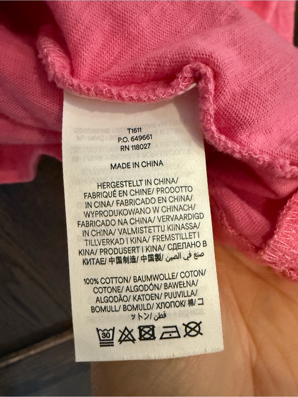 Boden Hot Pink Short Sleeve Cotton Crewneck Tee Large - Picture 8 of 8